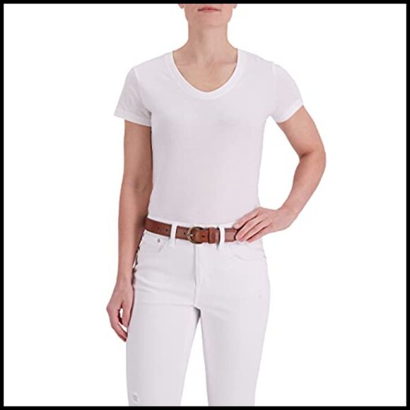 Genuine Leather Workwear Belt with Round Harness Buckle